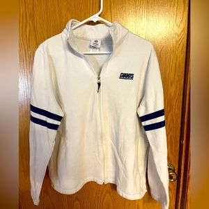 NFL Apparel. Women’s XL Giants quarter zip sweatshirt. White.